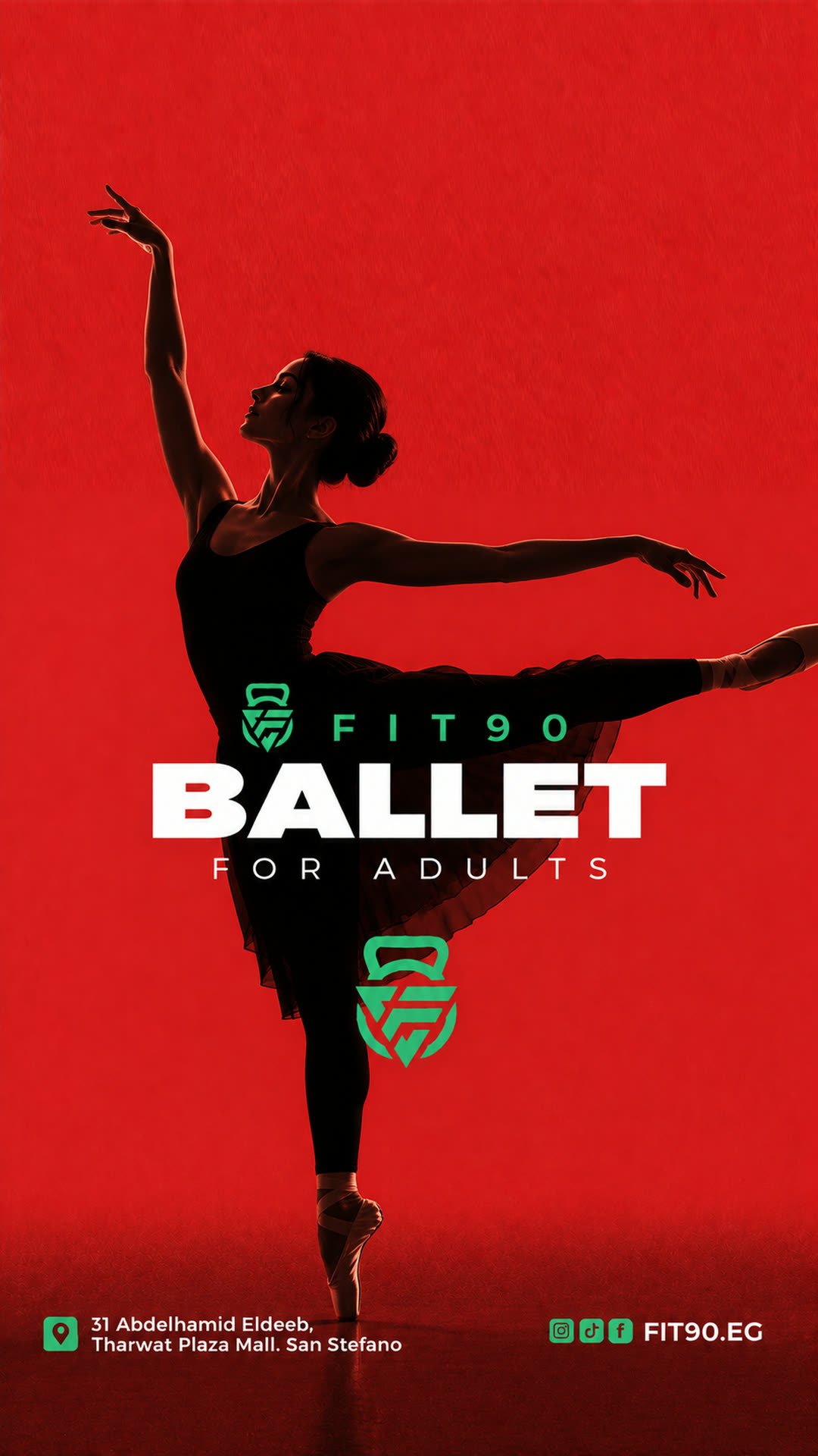 Ballet for Adults class at Fit90 Gym, San Stefano Alexandria