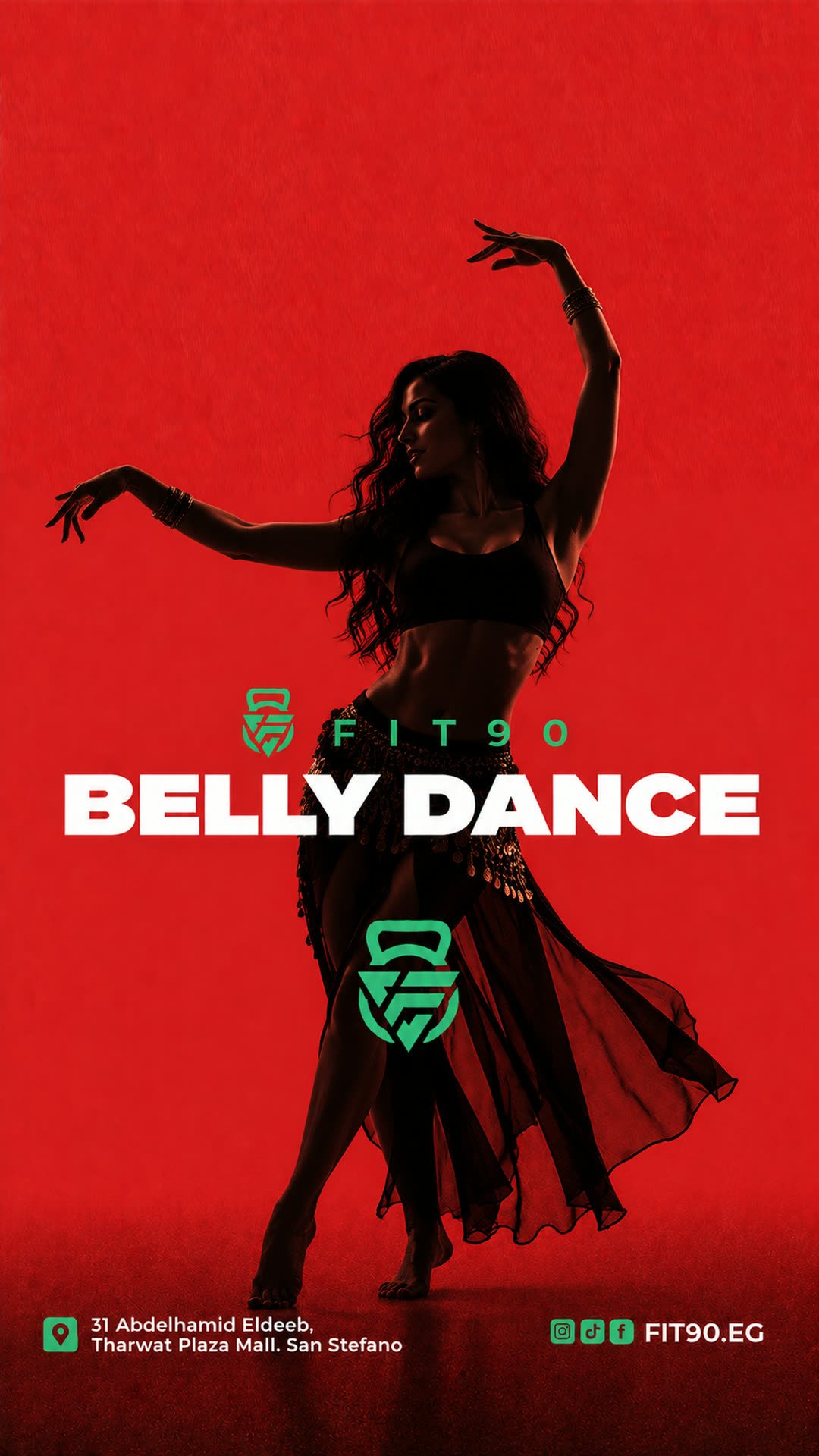 Belly Dance class at Fit90 Gym, San Stefano Alexandria