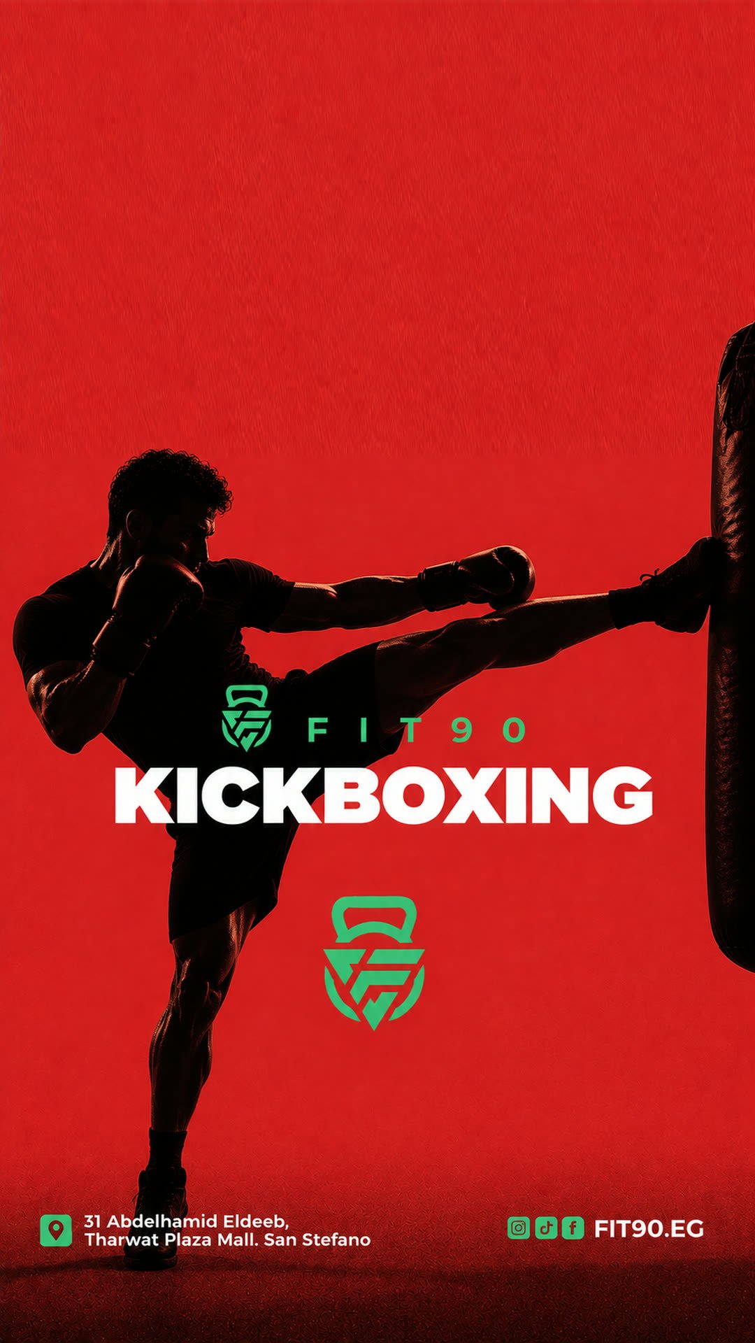 Kickboxing class at Fit90 Gym, San Stefano Alexandria