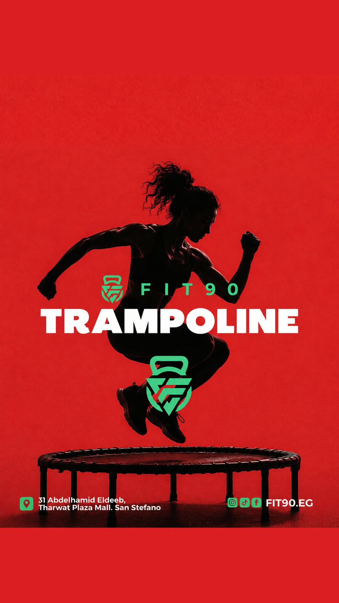 Trampoline class at Fit90 Gym, San Stefano Alexandria